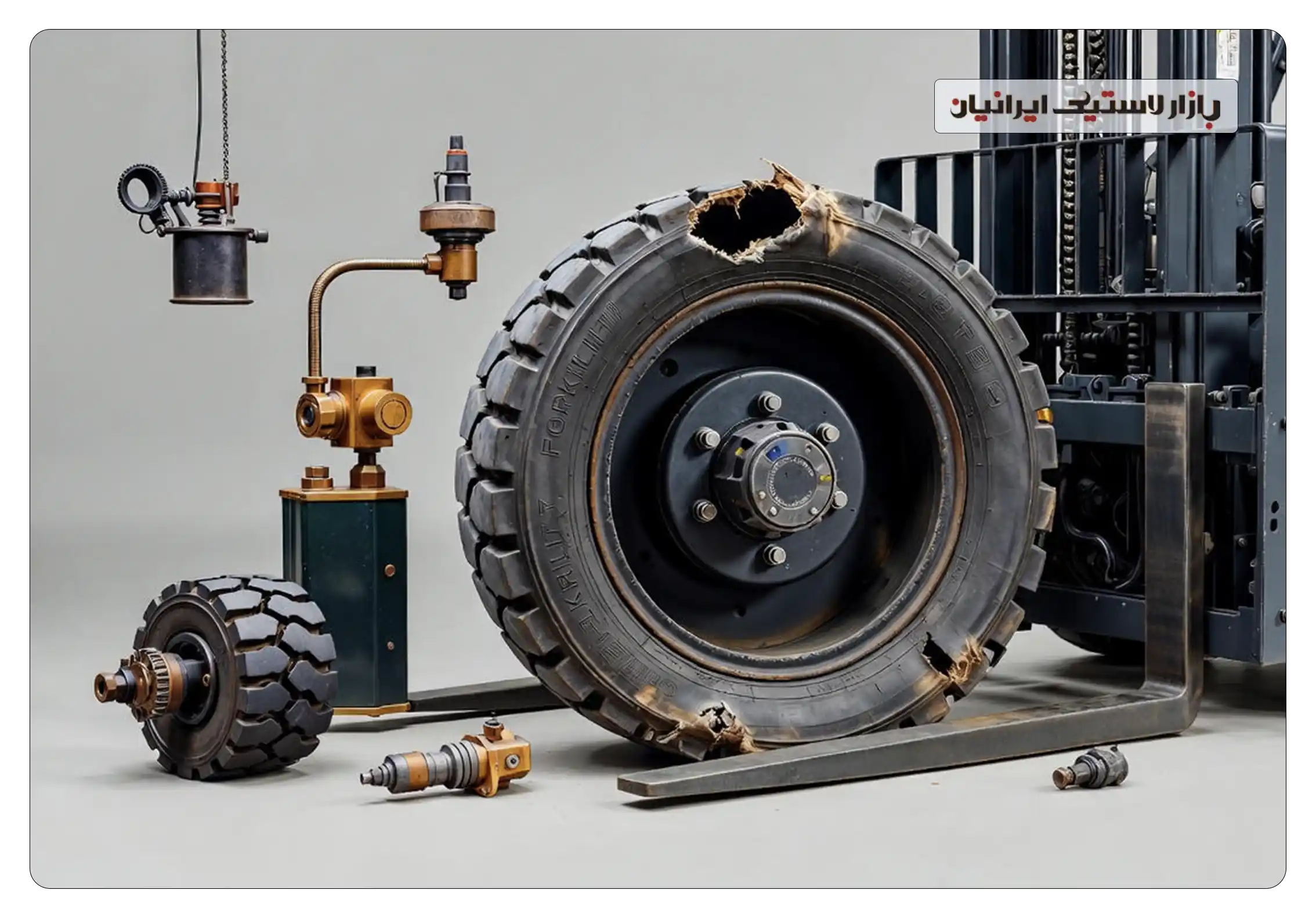 تعویض لاستیک لیفتراک