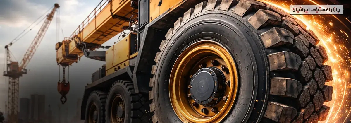 لاستیک جرثقیل و ماشین سنگین