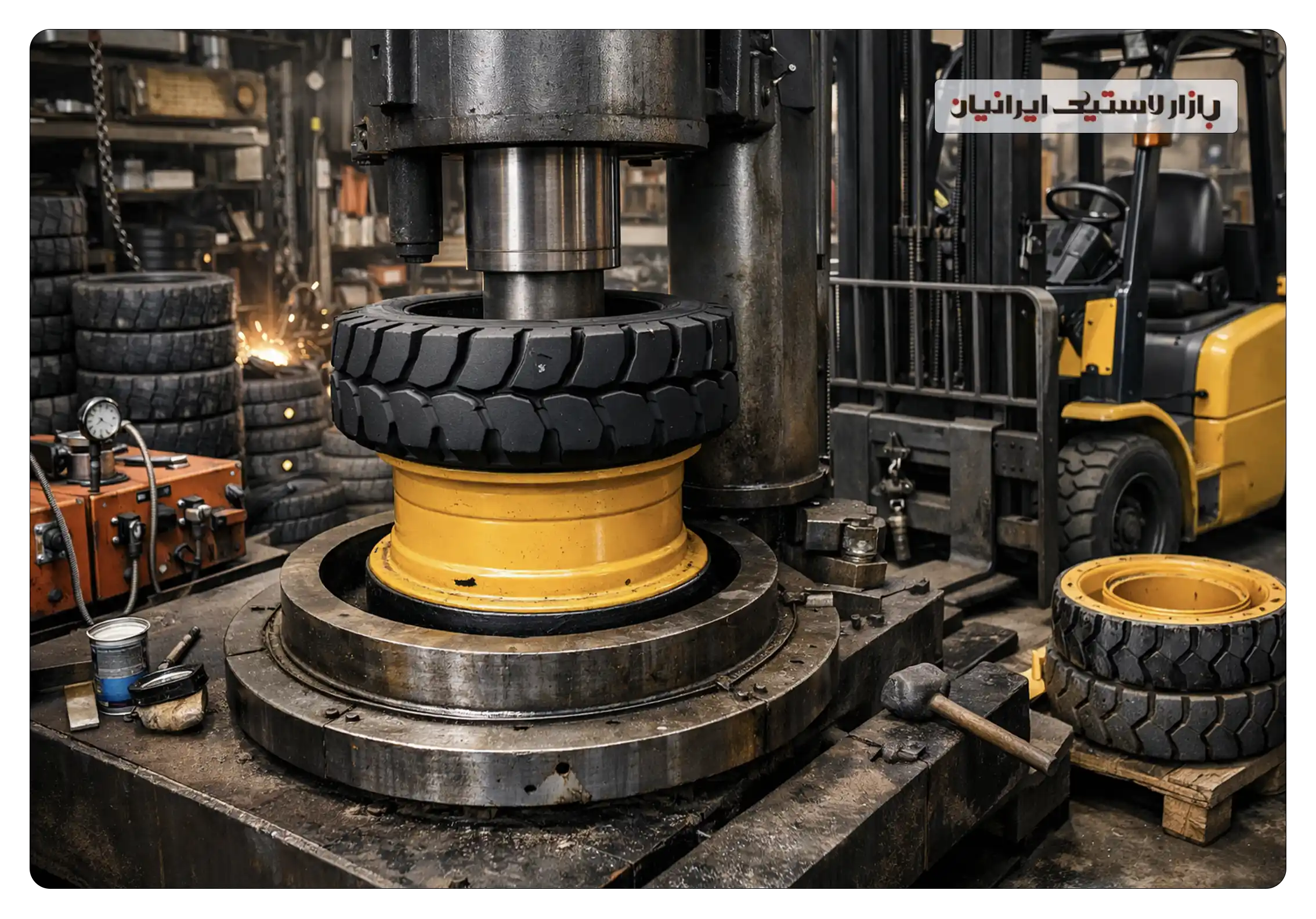 هزینه پرس لاستیک توپر