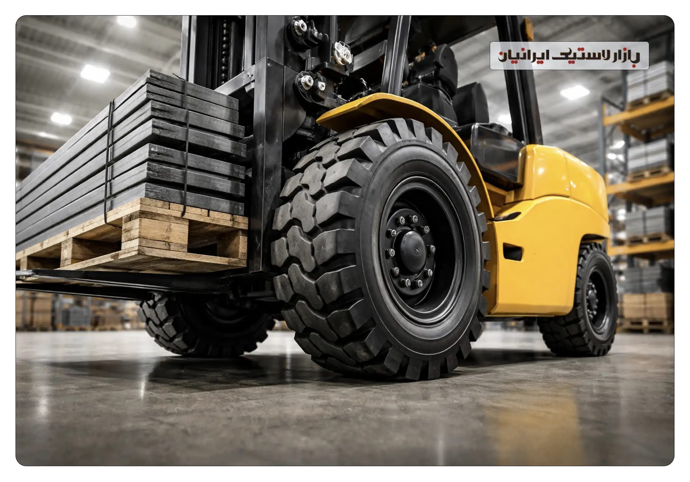 لاستیک لیفتراک ۶۰۰ در ۹